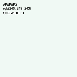 #F0F9F3 - Snow Drift Color Image